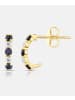 Diamant L'éternel Creolen, mit Saphir, 375 Gelbgold