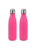 relaxdays 2x Trinkflasche in Pink - 500 ml