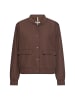 Camel Active Indoor Blazer mit Bomberkragen in Braun