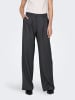 ONLY Hose mit hoher Taille und geradem Schnitt in Dark Grey Melange