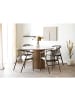 ebuy24 Essgruppe Aino (5-teilig) Weiß, Dunkelbraun 120 x 120 cm