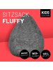 Lumaland Sitzsack Fluffy 120l hellgrau L17-h grau