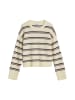 Marc O'Polo DENIM Gestreifter Strickpullover relaxed in Bright Yellow