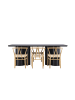 ebuy24 Essgruppe Olivia (7-teilig) Czarny 100 x 210 cm