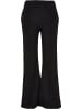 Urban Classics Urban Classics Damen Ladies Flared Pin Tuck Terry Pants in black