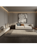 KADIMA DESIGN Teppich Hochflor Shaggy Waschbar Bordüre RHEIN Strapazierfähig in Taupe