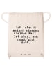 Mr. & Mrs. Panda Turnbeutel Ich lebe in meiner... mit Spruch in Creme