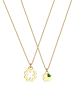 Elli Halskette 925 Sterling Silber Kleeblatt in Gold