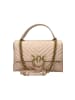 Pinko Damen Umhängetasche Love Lady Puff Classic Cipria - Antique Gold