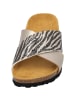 palado Pantoletten in taupe zebra glitzer