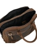 Plevier coventry Aktentasche Leder 41 cm Laptopfach dunkelbraun