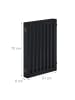 relaxdays Absperrgitter in Schwarz - (B)205 x (H)70 cm