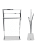 relaxdays Handtuchständer in Silber - (B)50 x (H)86 x (T)20 cm