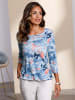 WITT WEIDEN 3/4-Arm-Shirt in himmelblau-flamingo-bedruckt