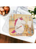 Mr. & Mrs. Panda Topflappen Einhorn Künstler Design ohne Spruch in Weiß