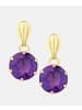 Vanlere Ohrhänger aus 375 Gelbgold mit Amethyst