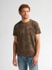 Petrol Industries T-Shirt mit Allover-Muster Provo in Braun