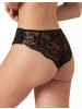 Yenita® Slip "Bambus" mit Spitze in Schwarz