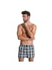 Tom Tailor Web-Boxershorts 2er Pack in Blau/Grün/Weiß