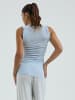 Seamless Basic Top Flounce in Hazy Sky