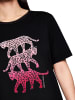 MARC CAIN T-Shirt mit Aufdruck Rethink Together in Schwarz