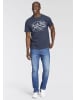 Man's World Rundhalsshirt in dunkelblau