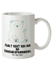 Mr. & Mrs. Panda Tasse Eisbär Faul mit Spruch in Weiß