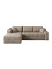 ABRIHOME Ecksofa in Kamel 241cm L Form links mit 2 Sitzen tiefer Sitz
