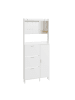 SoBuy Schuhschrank in Reinweiß - (W) 14 x (H) 197 x (L) 83 cm