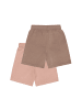 Minymo Sweatshorts MIGirls 2er-Pack in Braun