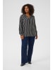 KAFFE curve Langarm-Bluse KCsida Regular fit in Black Oyster / Chalk Stripe