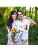 Mr. & Mrs. Panda Deko Schild Igel Blumen mit Spruch in Weiß