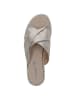 Caprice Pantolette in PLATIN METAL.