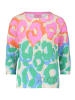 Betty Barclay Strickpullover mit Print in Patch Green/Pink