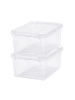 SmartStore 2er-Set Aufbewahrungsbox Classic Transparent 14L