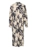 Kaffe Kleid KAlouise Loose fit in Black/Sand Graphic Cloud