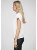 Cloud5ive Cloud5ive Musselin Bluse mit V-Ausschnitt in white