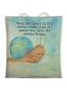 Mr. & Mrs. Panda Shopper-Tasche Schnecke Sir Design mit Spruch in Weiß