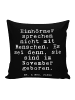 Mr. & Mrs. Panda Kissen Einhörner sprechen nicht mit... mit Spruch in Schwarz