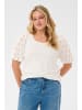 KAFFE curve T-Shirt kurzarm KCLINDA Regular fit in Chalk