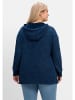 sheego Kapuzensweatshirt in dark blue Denim