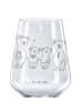Mr. & Mrs. Panda Glas Rotwein Koala Familie zwei ohne Spruch in Transparent