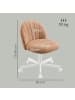 SONGMICS Bürostuhl Laela in Karamellbraun - (B)60 x (H)83.5 x (T)60 cm