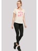 F4NT4STIC T-Shirt Internationaler Frauentag: Herzen in Flammen in Whitesand