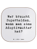 Mr. & Mrs. Panda Untersetzer Adoptivmutter Heldin mit Spruch in Weiß
