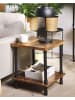 Beliani Beistelltisch VERIL in Braun/Schwarz - (W) 48 x (H) 55 x (L) 48 cm