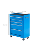 HOMCOM Werkstattwagen-61,5L x 33B x 82,5H cm-Blau