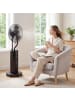HOMCOM Standventilator mit Wassernebel-45L x 42B x 130H cm-Schwarz