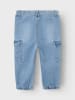 name it Cargojeans NMMBEN BAGGY in medium blue denim