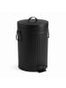 relaxdays Mülleimer in Schwarz - 12 Liter
